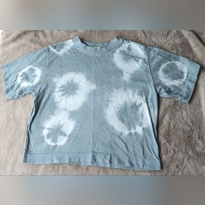 Richer Poorer light blue mirage tye dye shirt small